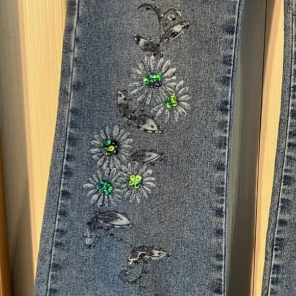 Suka Women's denim jeans sequin decoration Size 1 **READ** - Picture 3 of 12